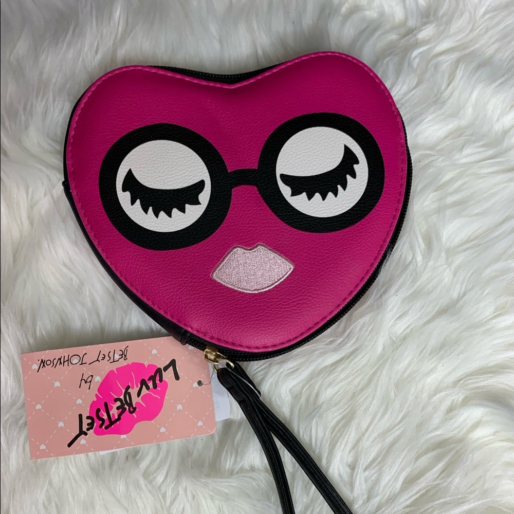 - NWT BETSEY JOHNSON COIN PURSE “SMART GIRL”